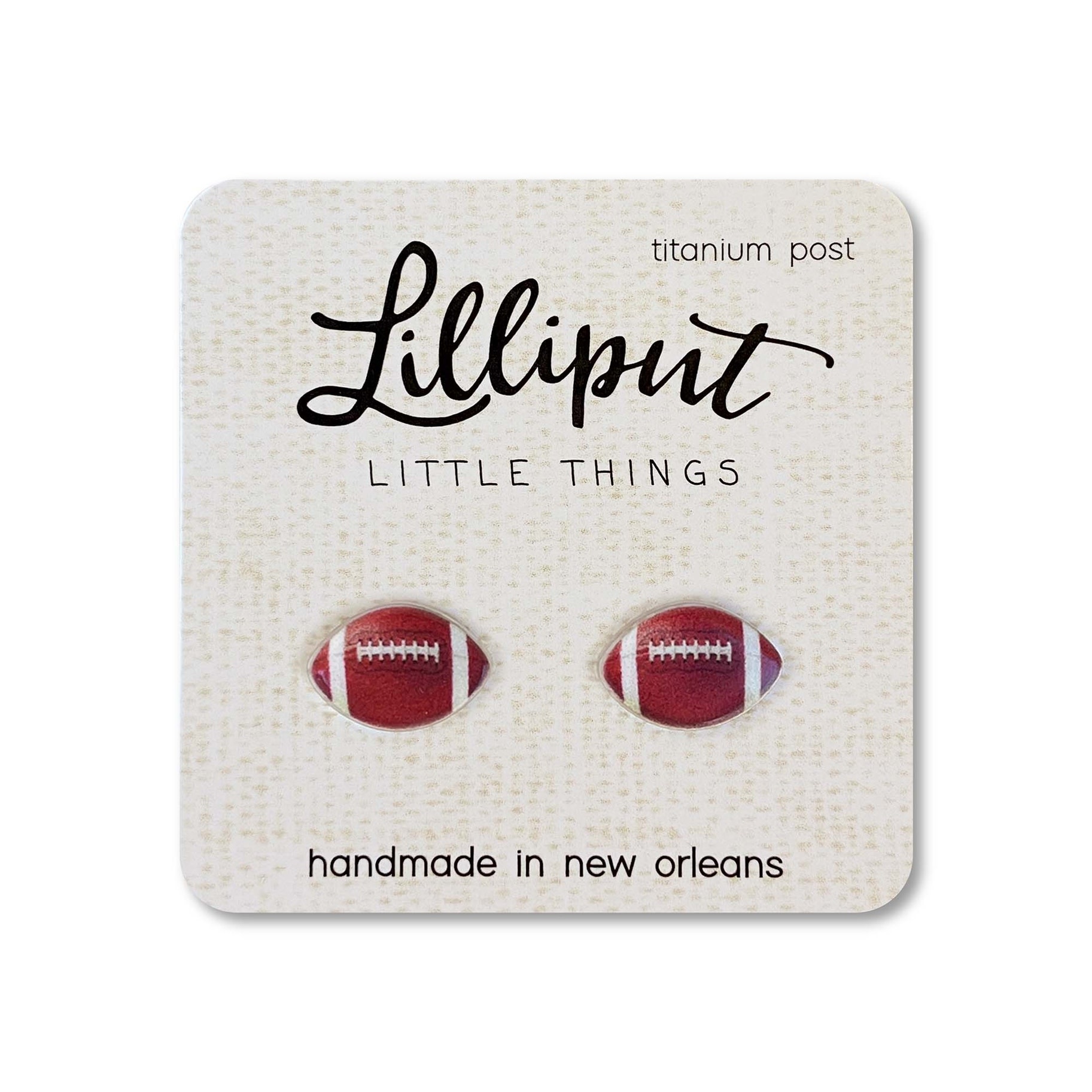 Lilliput Little Things Football Earrings (Lilliput)