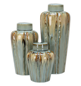 Fleurish Home Bremen Ceramic Lidded Vase Container