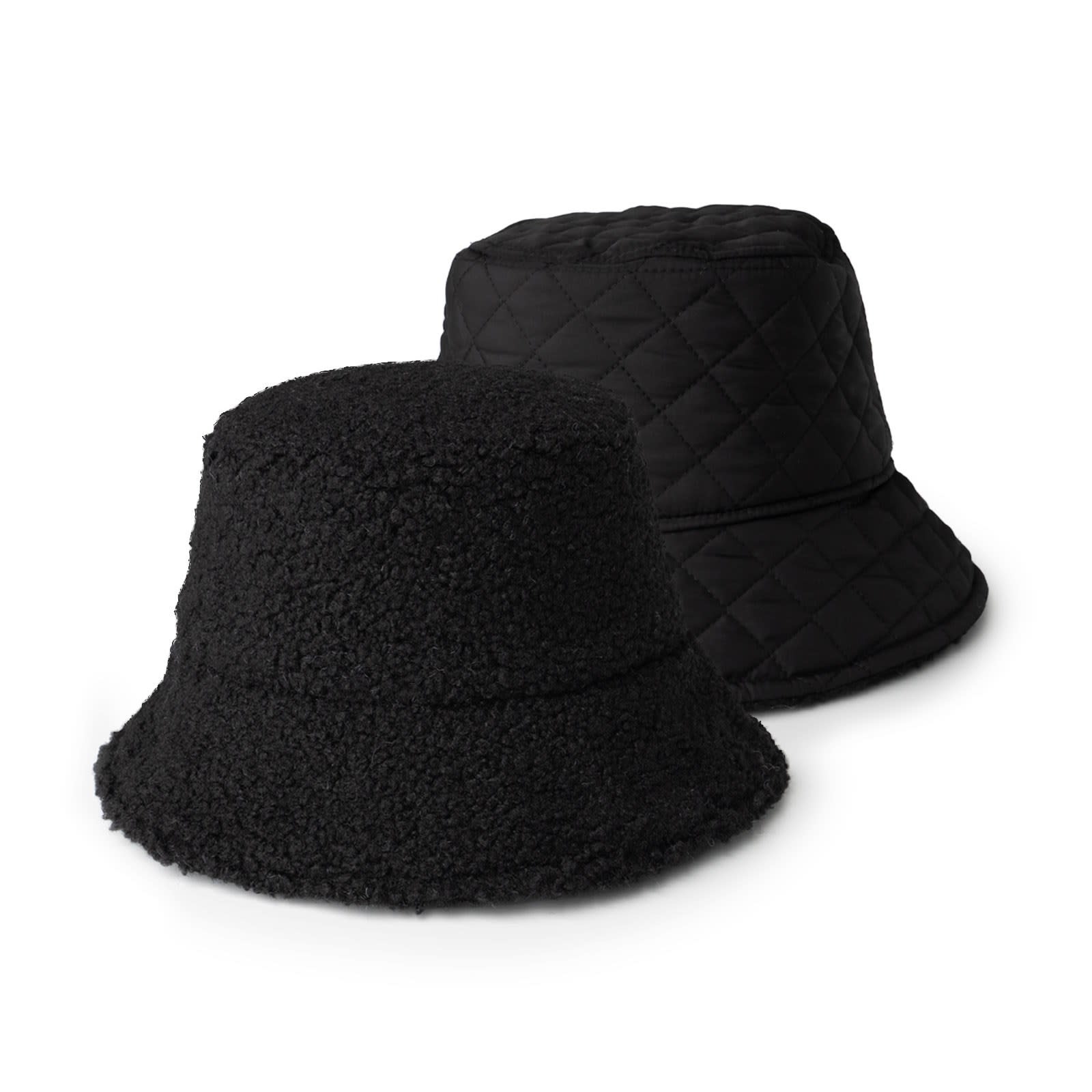 Fleurish Home Reversible Quilted/ Sherpa Bucket Hat