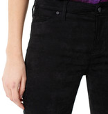 Liverpool Black Abby Ankle Skinny Faux Suede Jeans