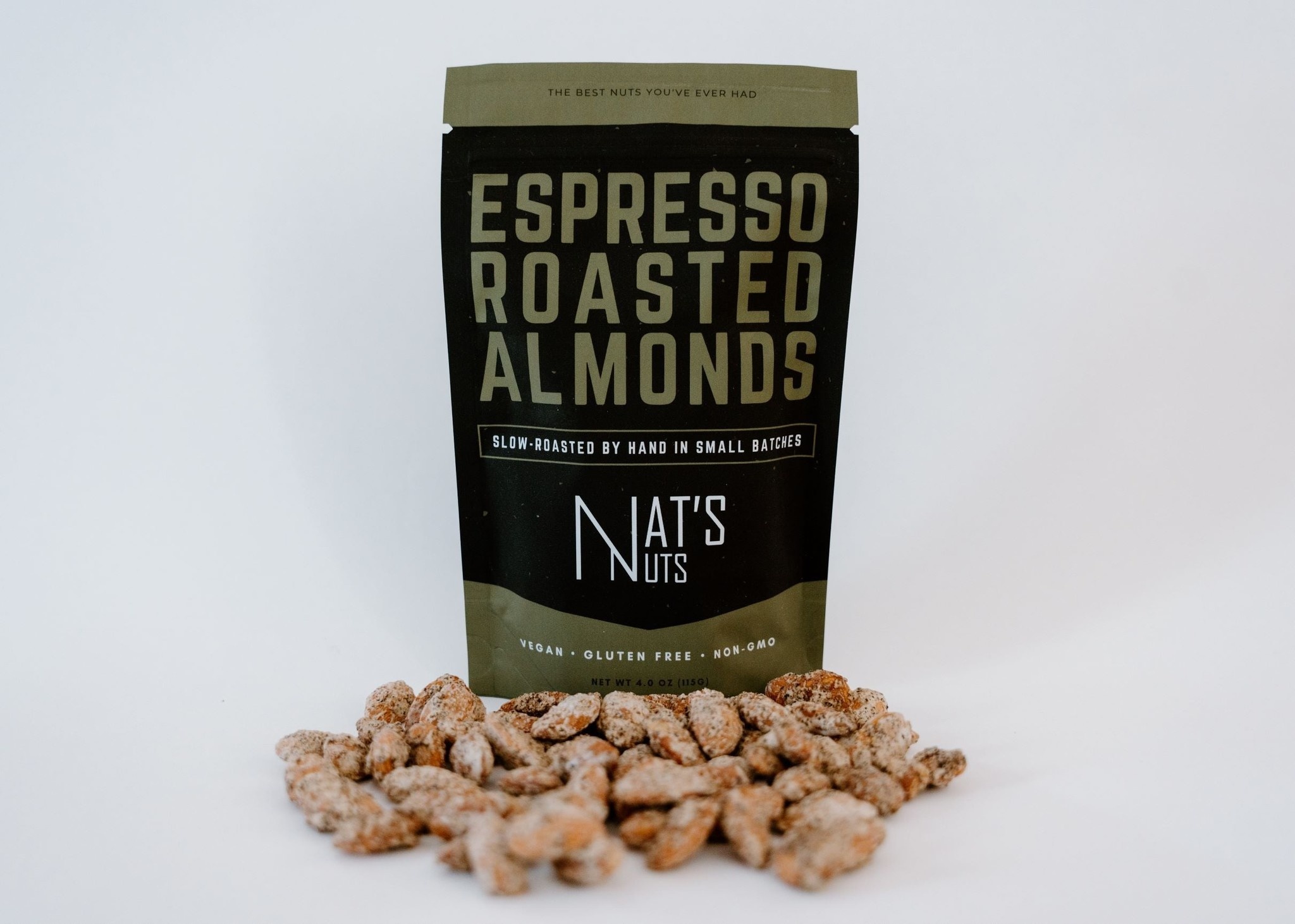 Nat's Nuts Espresso Roasted Almonds: Small Bag of Nuts
