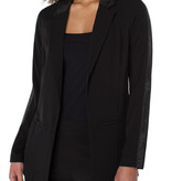 Liverpool Los Angeles Black Boyfriend Blazer w Shimmer Stripe Embellishment