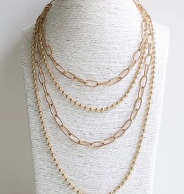 Meghan Browne Style Alicia Gold Necklace