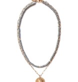 Meghan Browne Style Emit Gray Necklace