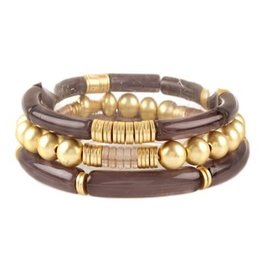 Meghan Browne Style Gemma Black Bracelet