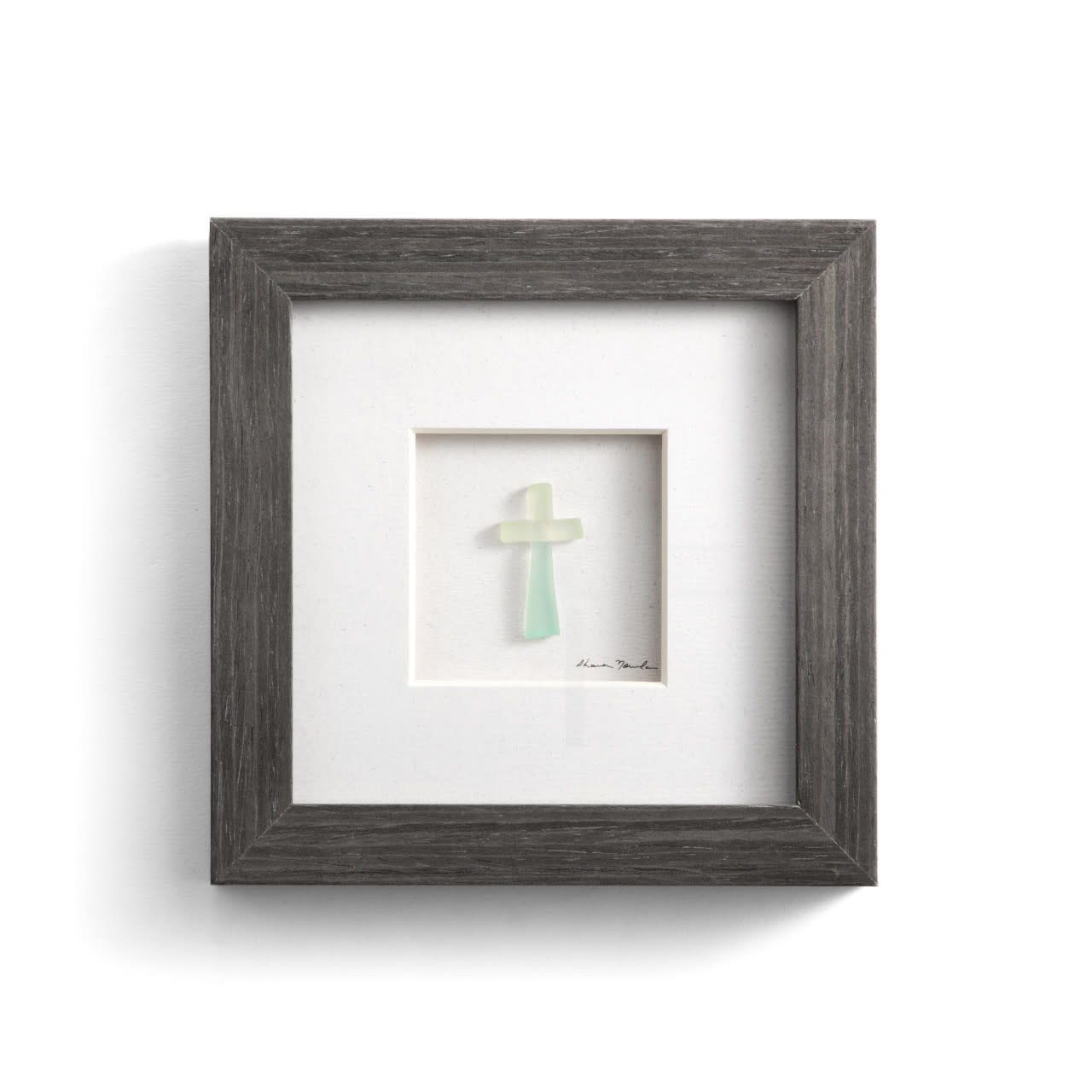 Sharon Nowlan Cross Wall Art - Gray 6sq."