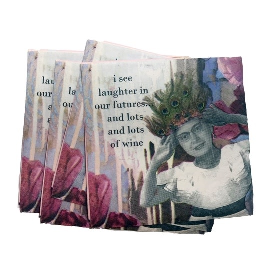 Erin Smith Art Lots of Wine Cocktail Napkin