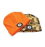 DM Merchandising Night Scout ORANGE Sportsman Rechargeable LED Beanie Hat