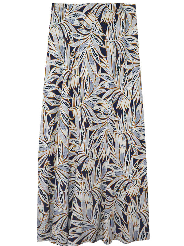 Karen Kane Bias Cut Midi Skirt Print