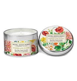 Michel Design Works Poppies and Posies Travel Candle