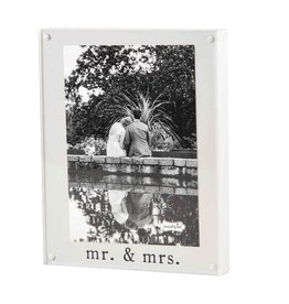 Mudpie ACRYLIC MR AND MRS FRAME