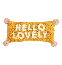 Mudpie HELLO LOVELY TUFTED PILLOW
