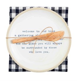 Mudpie WELCOME HOME APP PLATE  SET