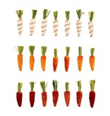 Mudpie Single Mini Carrot (various) Tiny Velvet Carrot