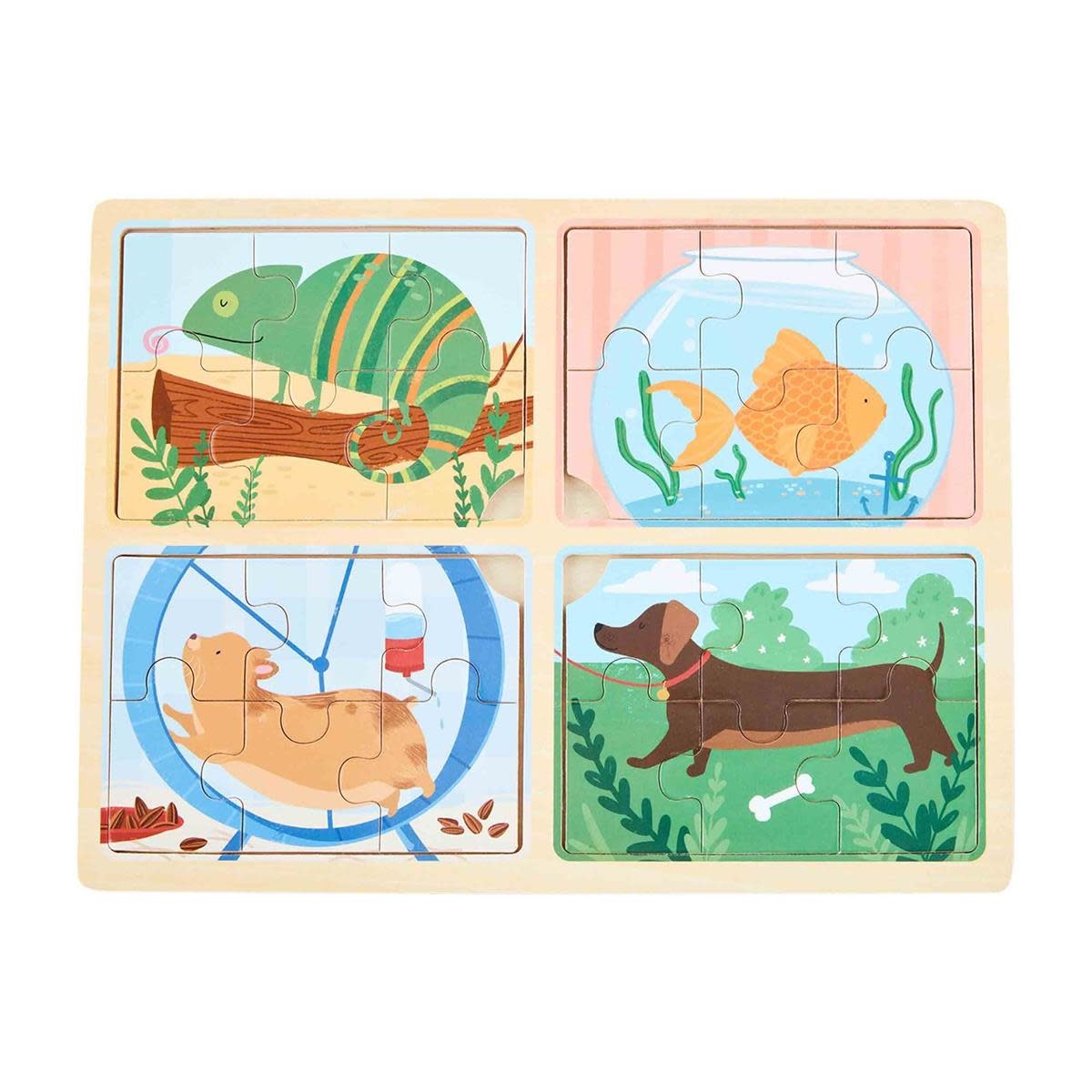 Mudpie PETS 4 IN 1 PUZZLE