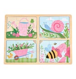 Mudpie GARDEN 4 IN 1 PUZZLE