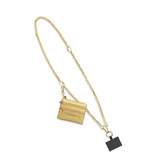 Save the Girls Clip & Go Chain w/Zippered Pouch Gold
