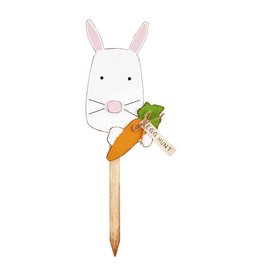 Mudpie BUNNY SPRING YARD STAKE