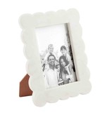 Mudpie Large Scalloped Marble Frame