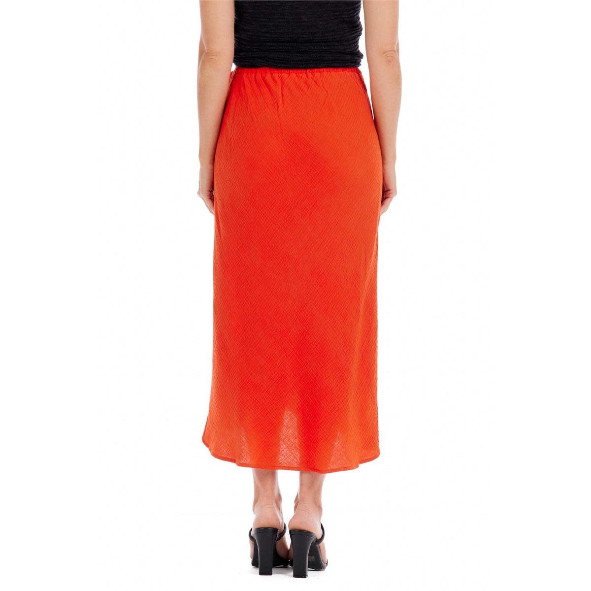 Mudpie Red (Orange) Mallie Wrap Skirt