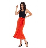 Mudpie Red (Orange) Mallie Wrap Skirt