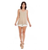 Mudpie Tan Cherri Knit Tank