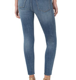 Liverpool Abby HR Ankle Skinny w/exposed Bottom & Cut Hem Jeans