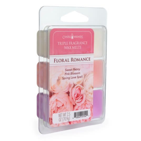 Candle Warmers 2.5oz. Triple Scent Wax Melts: Floral Romance