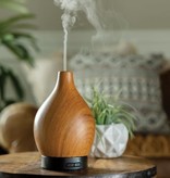 Candle Warmers Ultra Sonic Essential Oil Diffuser Woodgrain Vase