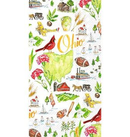 Boston International Ohio OH Paper Guest Towels/ Hostess Napkins  State Collection