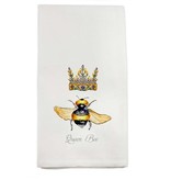 French Graffiti Queen Bee Dish Towel