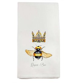 French Graffiti Queen Bee Dish Towel