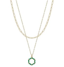Meghan Browne Style Bash Green Necklace