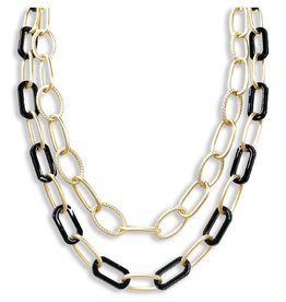 Meghan Browne Style Fran Black Necklace