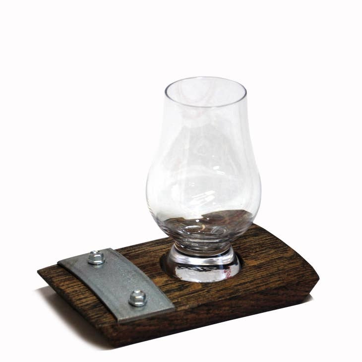 Reclaimed Whiskey Barrel Glass