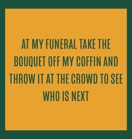 Drinks on Me Bouquet Coaster