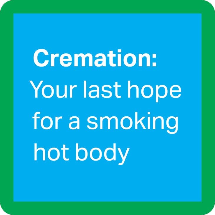 Drinks on Me Cremation Coaster