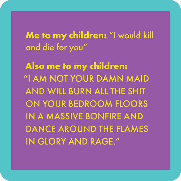Drinks on Me coasters Burn All Shit Coaster