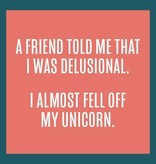 Drinks on Me Fell Off Unicorn Coaster