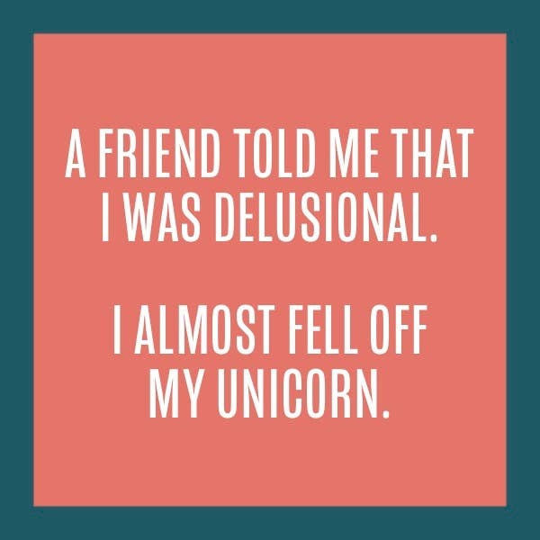 Drinks on Me Fell Off Unicorn Coaster