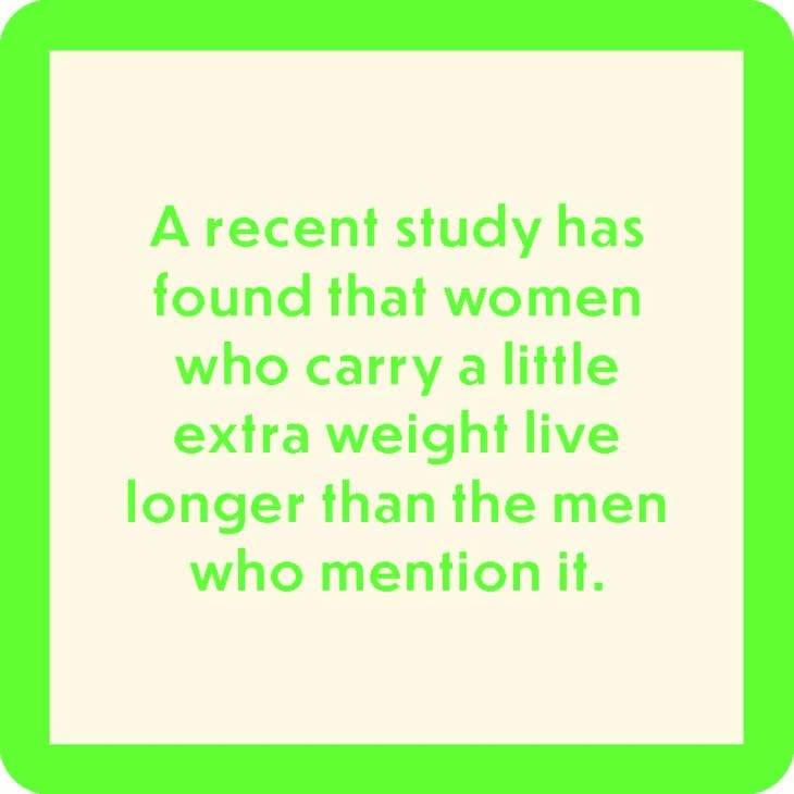 Drinks on Me Recent Study Coaster