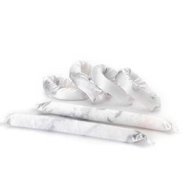 kitsch Satin Heatless Pillow Rollers 6pc- Soft Marble