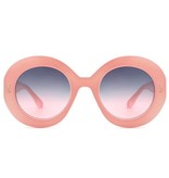 Fleurish Home Oversize Round  Fashion Sunglasses Pink Gradient