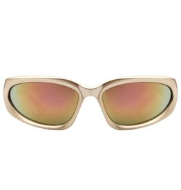FLEURISH Sporty Rectangle Y2K  Sunglasses Gold  Gradient
