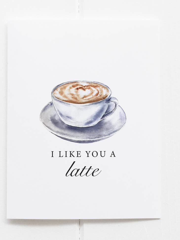 Barrel Down South I Like You A Latte Deer Greeting Card