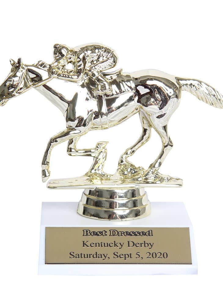 Barrel Down South Kentucky Derby - Best Dressed Trophy for Derby Parties (undated)