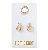 Fleurish Home Stud Earrings: Tie The Knot (Love Wedding)