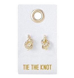 FLEURISH Stud Earrings: Tie The Knot (Love Wedding)
