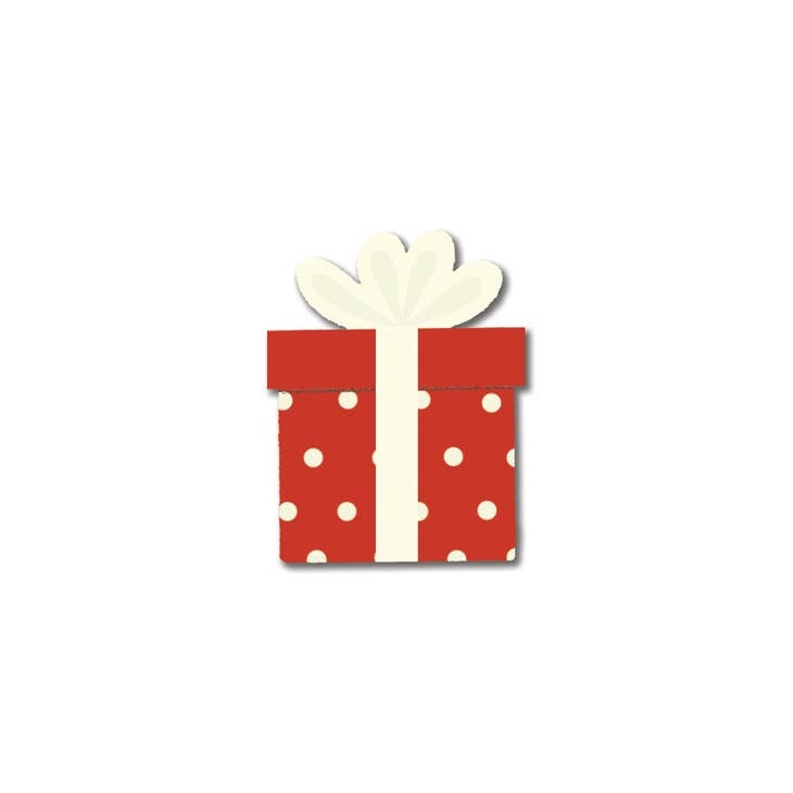 Roeda Studio Polka Dot Present Magnet, Open Stock