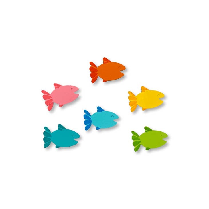 Roeda Studio Fish Magnets S/6 Rainbow